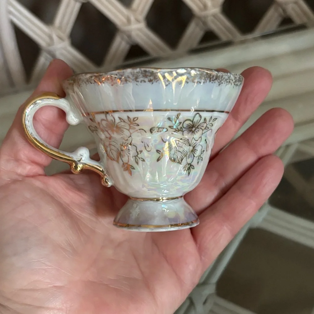 Vintage Japanese Bone China Teacup and Saucer Set